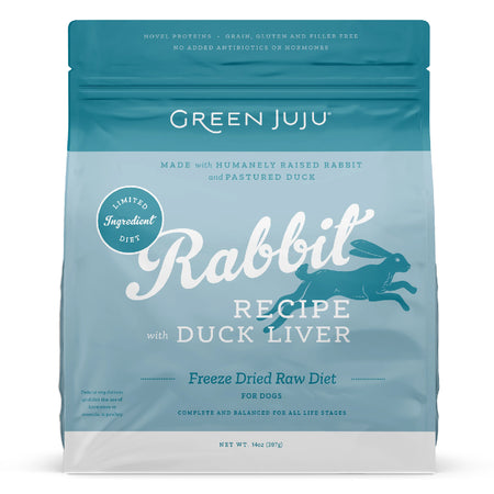 Rabbit Recipe with Duck Liver 14oz<br><span style="color: #D47E26;">complete & balanced</span>