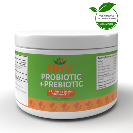 NHV PROBIOTIC & PREBIOTIC for Dogs and Cats - Dietary Supplement - 108G