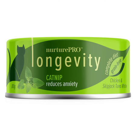 NURTURE PRO LONGEVITY with Catnip - Grain Free Canned Cat Food - 80G