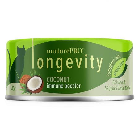 NURTURE PRO LONGEVITY with Coconut - Grain Free Canned Cat Food - 80G