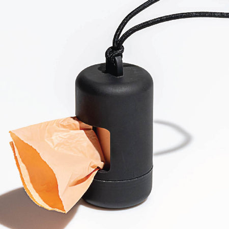 Poop Bag Carrier in Black<br><span style="color: #D47E26;">Happy Halloween</span>