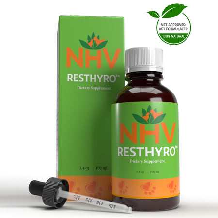 <b><font color="black">PreOrder</font></b> NHV RESTHYRO for Dogs, Cats and Rabbits - Dietary Supplement - 100ML
