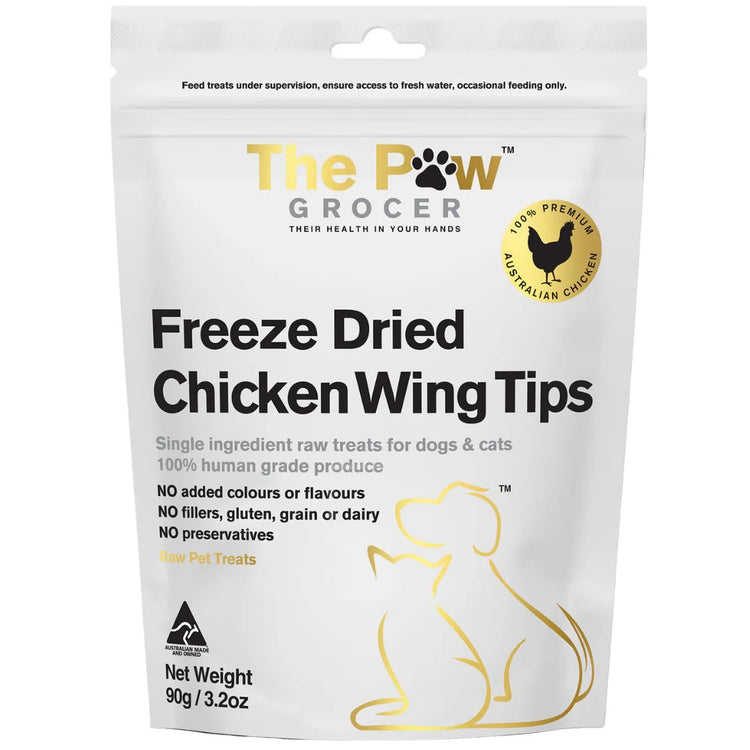 Freeze Dried Chicken Wing Tips 90G