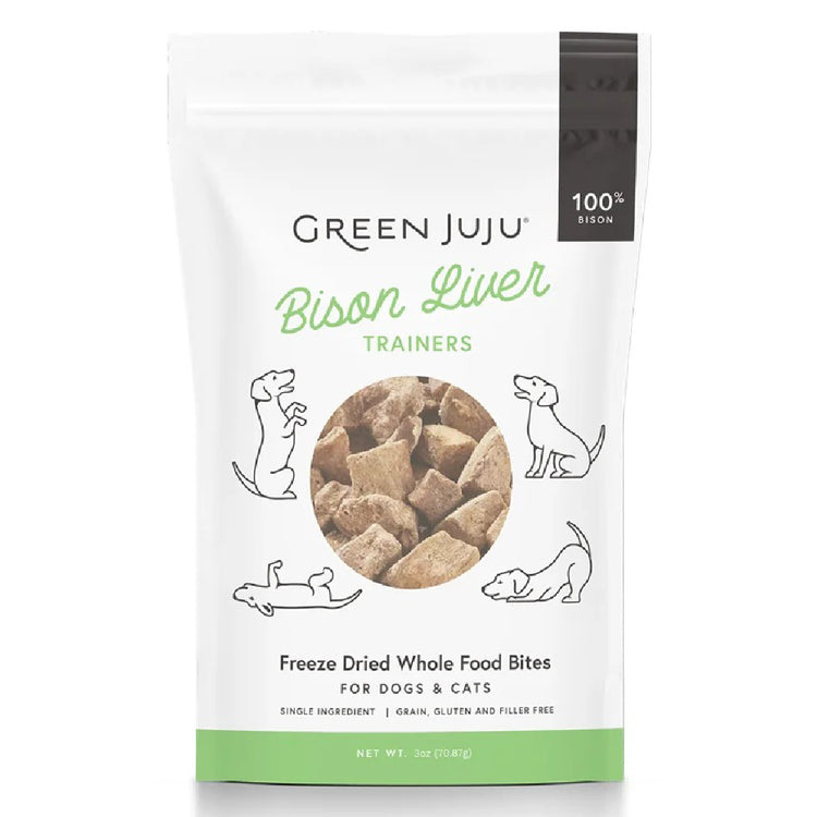 Bison Liver Trainers 2.5oz<br><span style="color: #D47E26;">single ingredient</span>