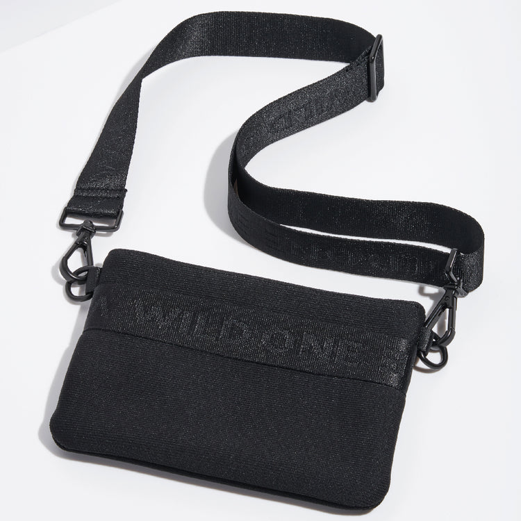 Treat Pouch in Black<br><span style="color: #D47E26;">Happy Halloween</span>