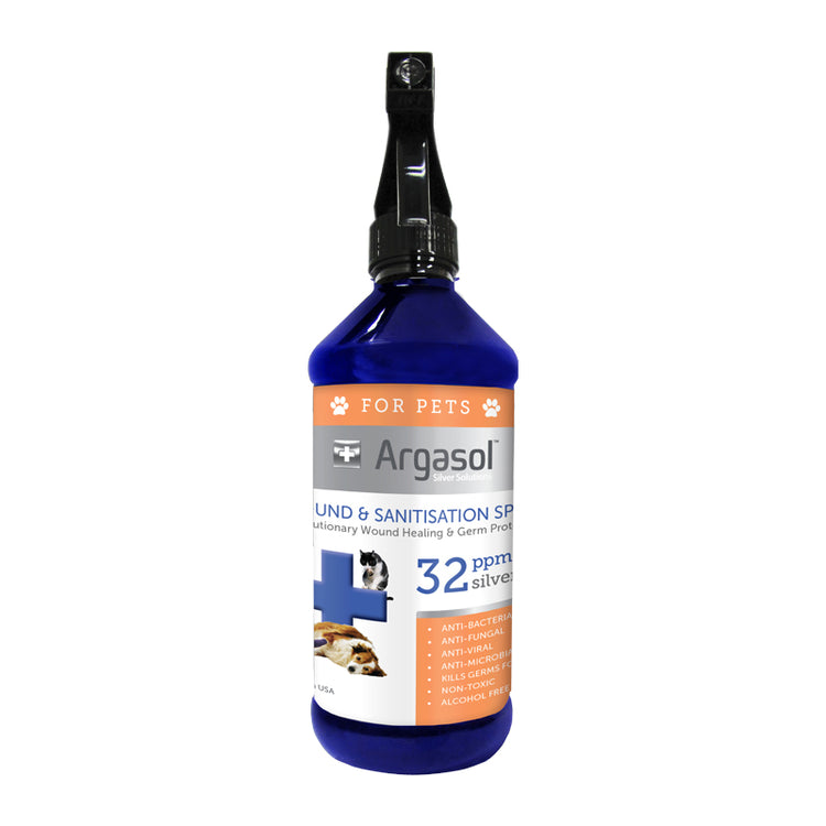 ARGASOL For Pets - Wound & Sanitization Spray | 32PPM | 500 ML