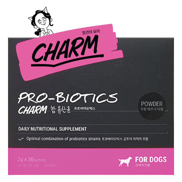 CHARM Probiotics for Dogs by Peppytail - Dietary Supplement - 30 Days