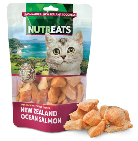 NUTREATS NEW ZEALAND OCEAN SALMON for Cats - 100% Natural Cat Treats | 50G