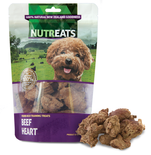NUTREATS BEEF HEART for Dogs - 100% Natural Dog Training Treats | 50G