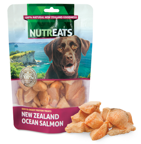 NUTREATS NEW ZEALAND OCEAN SALMON for Dogs - 100% Natural Dog Treats | 50G