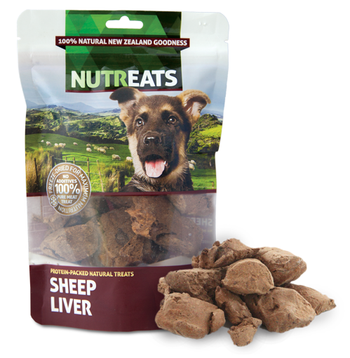 NUTREATS SHEEP LIVER for Dogs - 100% Natural Dog Treats | 50G