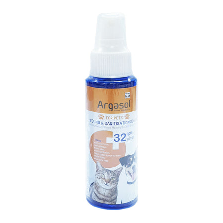 ARGASOL For Pets - Wound & Sanitization Spray | 32PPM | 70 ML